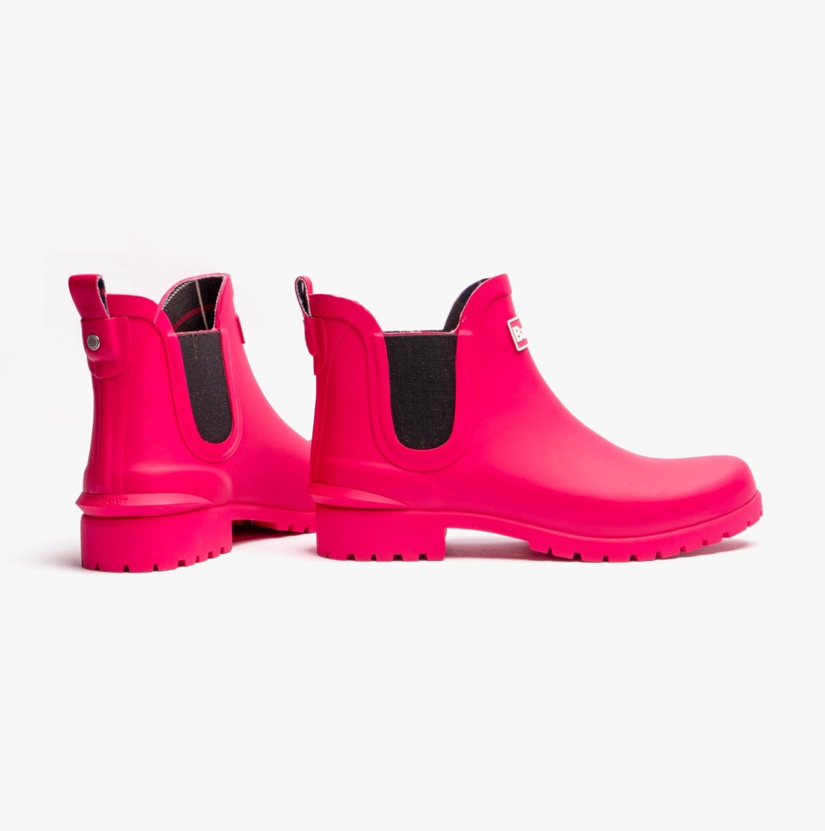 Barbour WILTON Womens Chelsea Wellington Boots Pink Dahlia - Shuperb