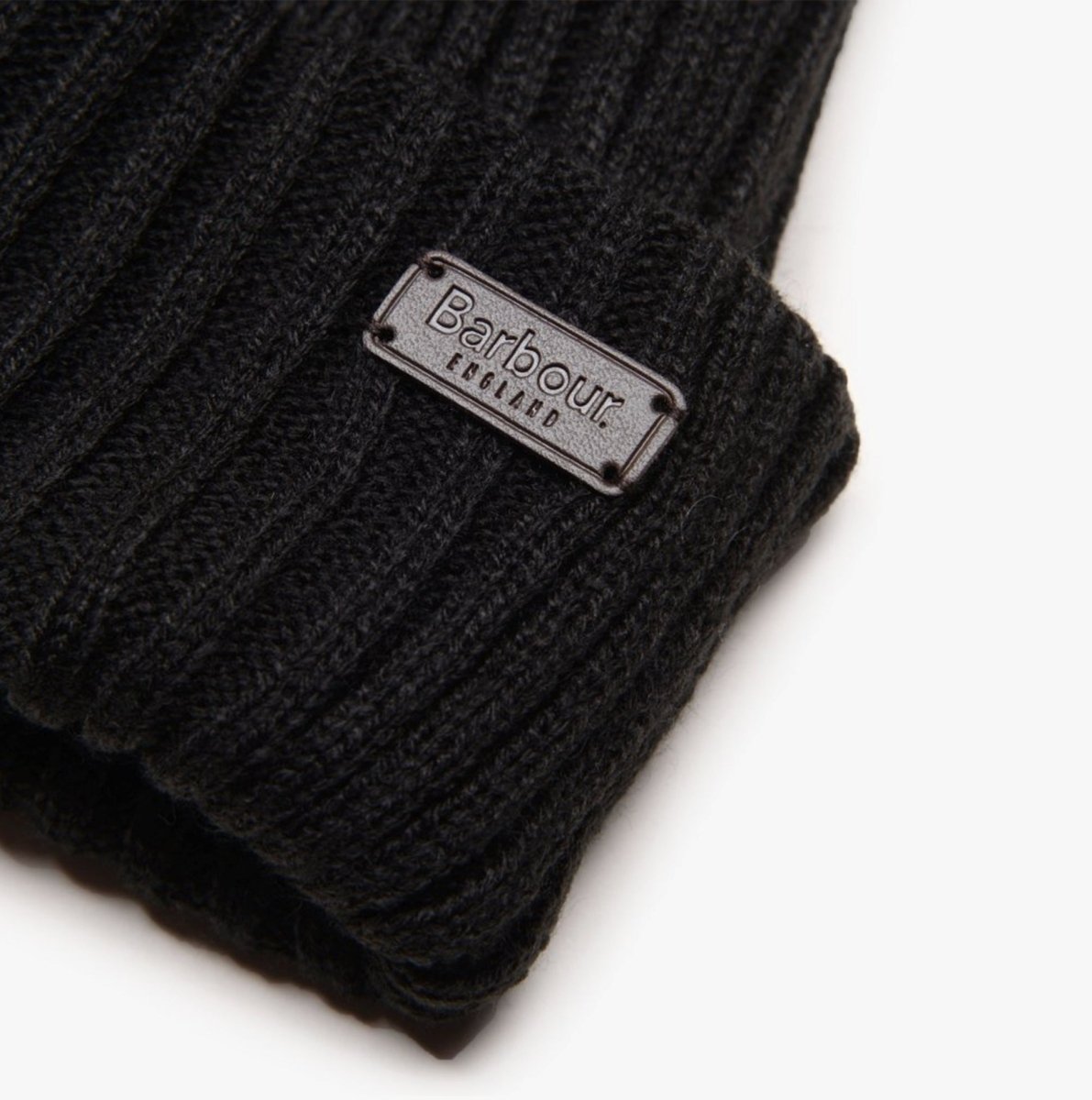 Barbour CRIMDON BEANIE & SCARF Mens Gift Set Black - Shuperb