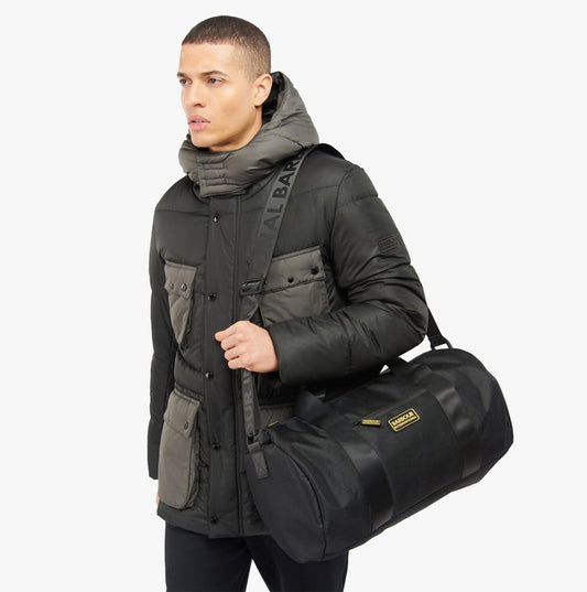 Barbour KNOCKHILL Unisex Adults Holdall Bag Black - Shuperb