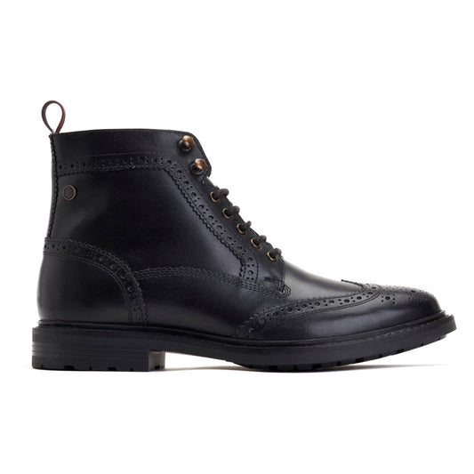 Base London DEALER Mens Boots Black - Shuperb