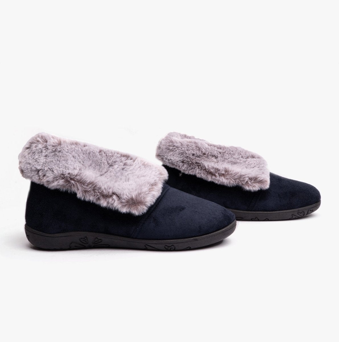 Padders Padders ESME Womens Slippers Navy Combi - Shuperb