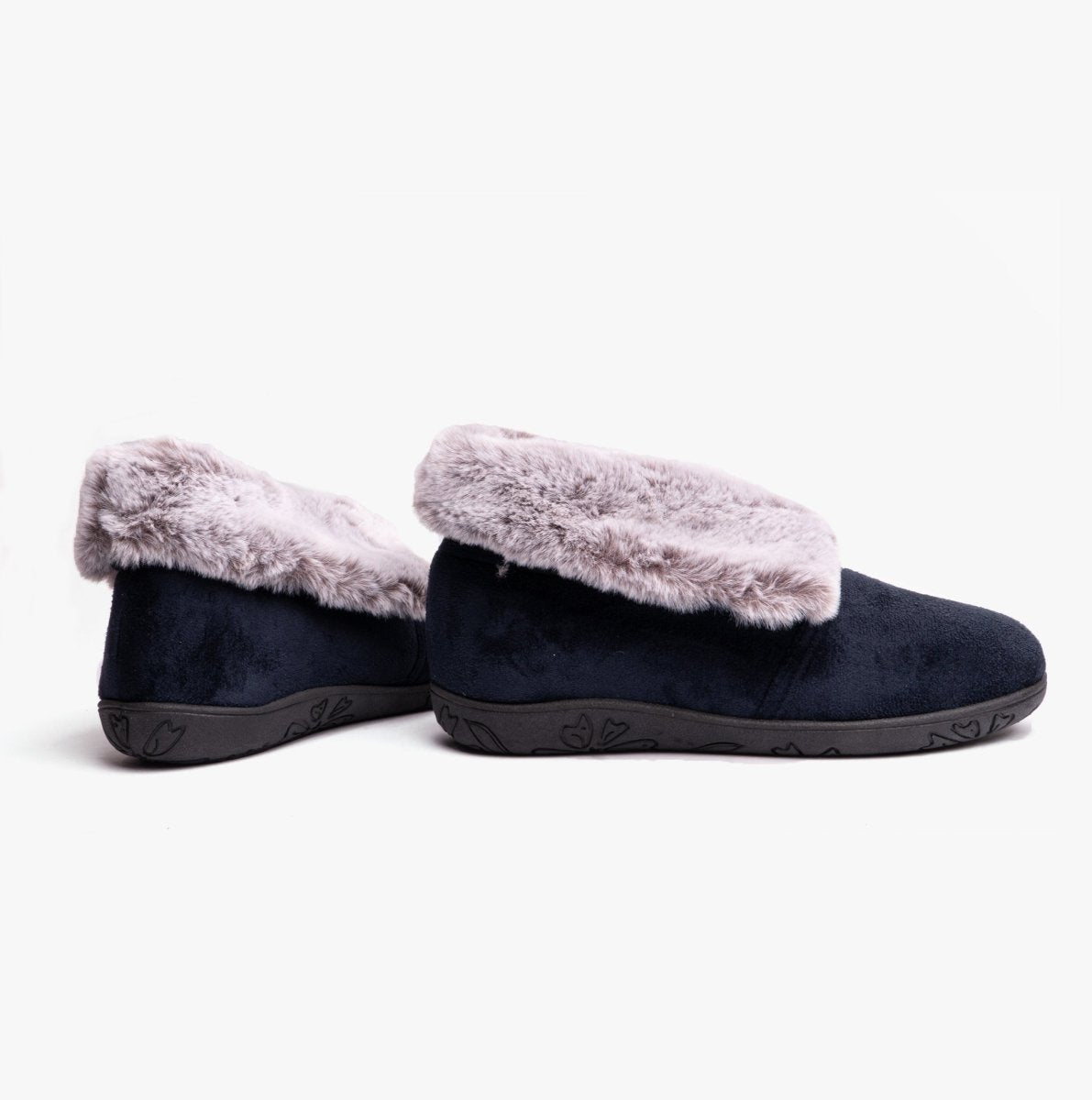 Padders Padders ESME Womens Slippers Navy Combi - Shuperb