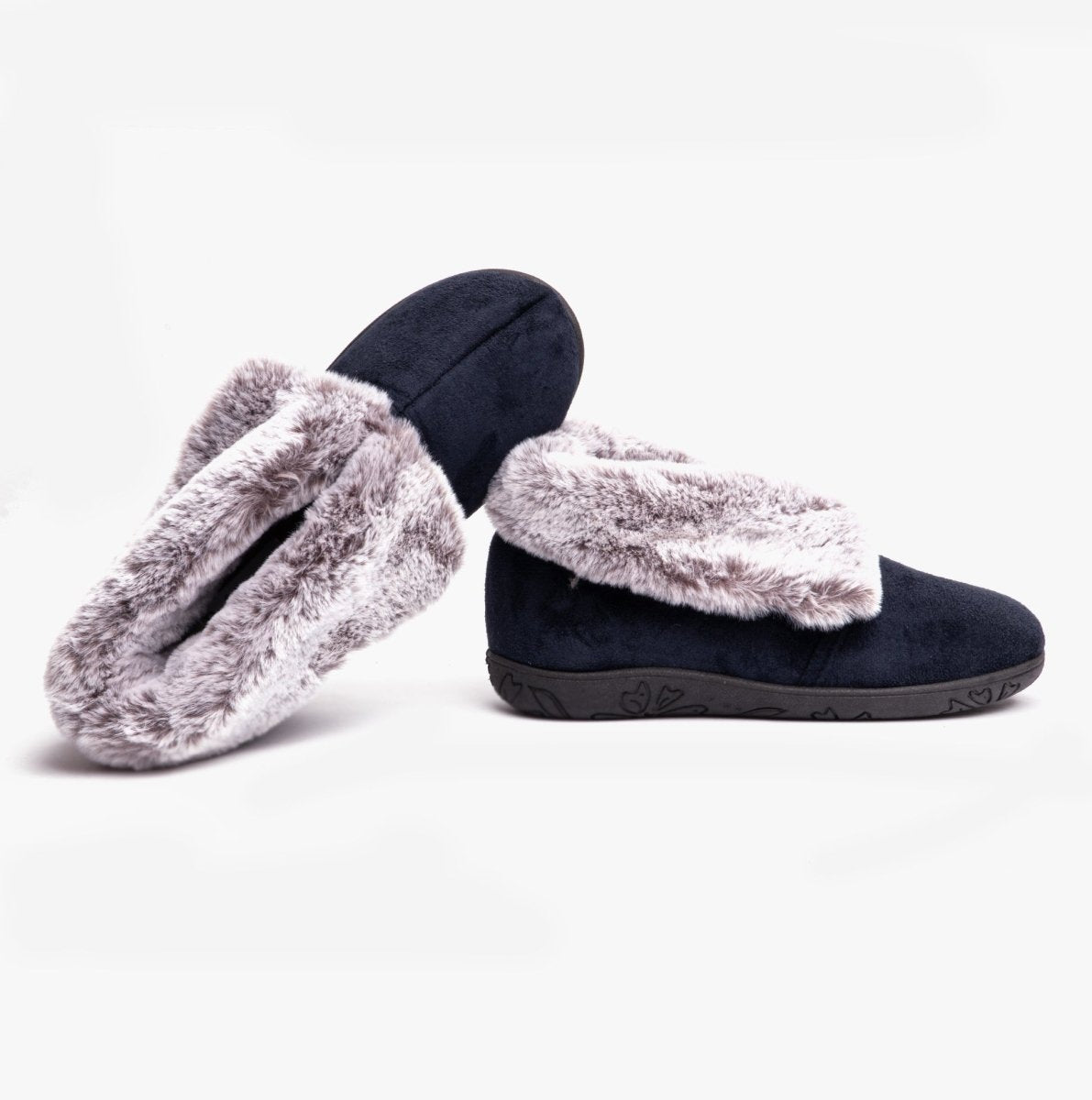 Padders Padders ESME Womens Slippers Navy Combi - Shuperb