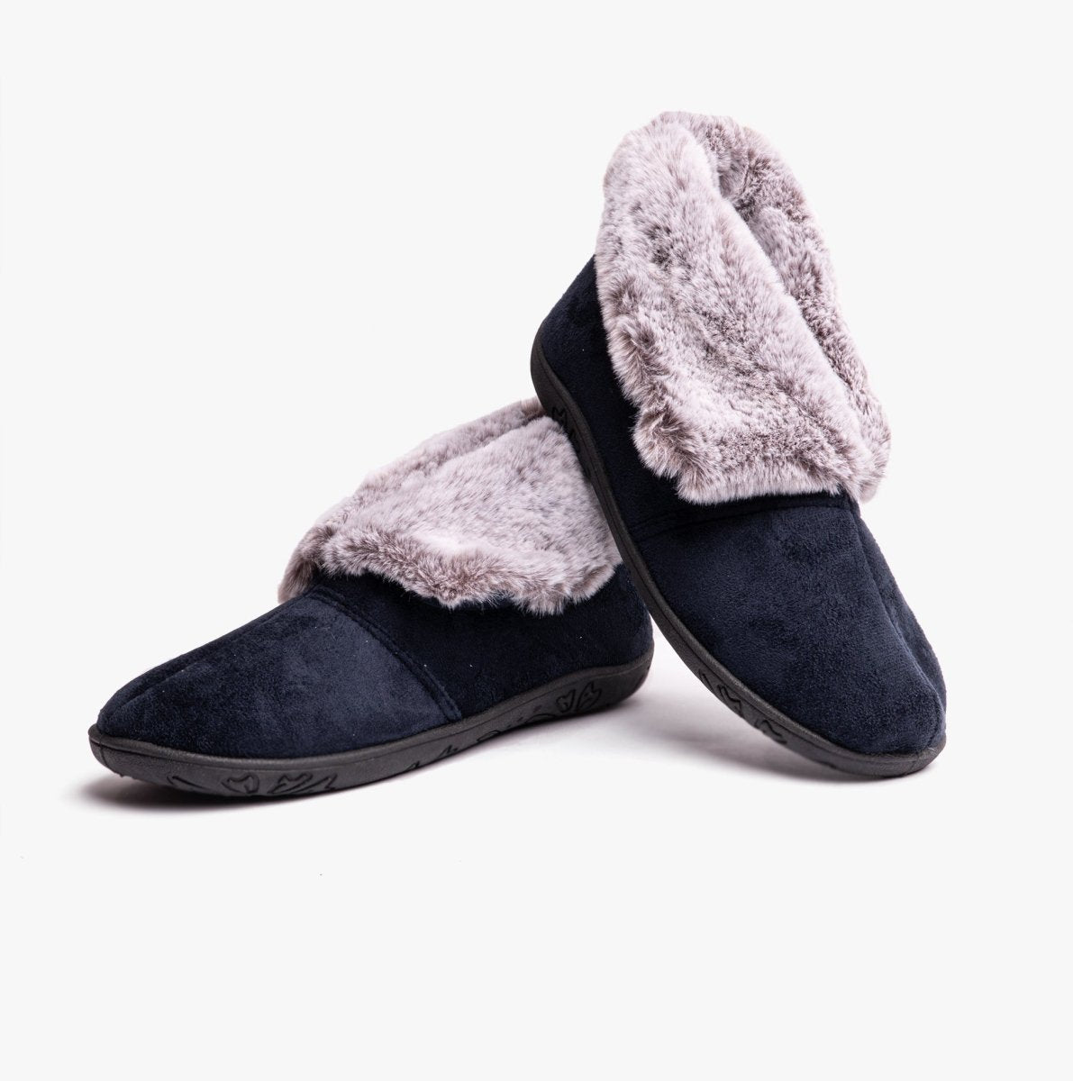 Padders Padders ESME Womens Slippers Navy Combi - Shuperb