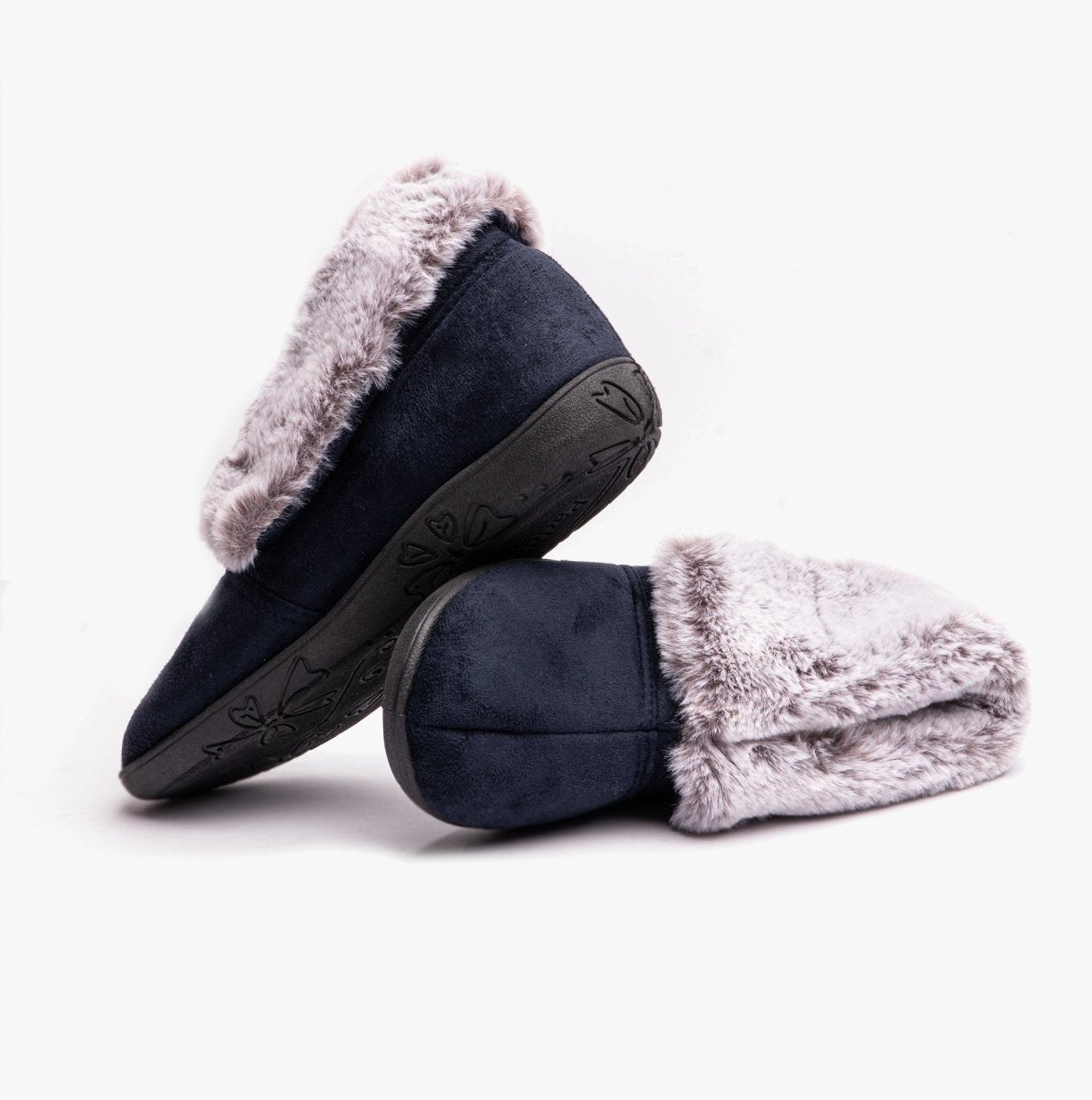 Padders Padders ESME Womens Slippers Navy Combi - Shuperb