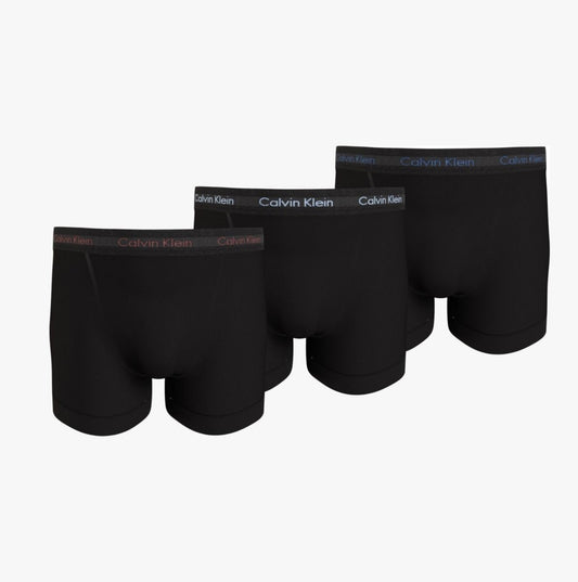 Calvin Klein TRUNK 3 Pack H5G Mens Trunks Black - Shuperb