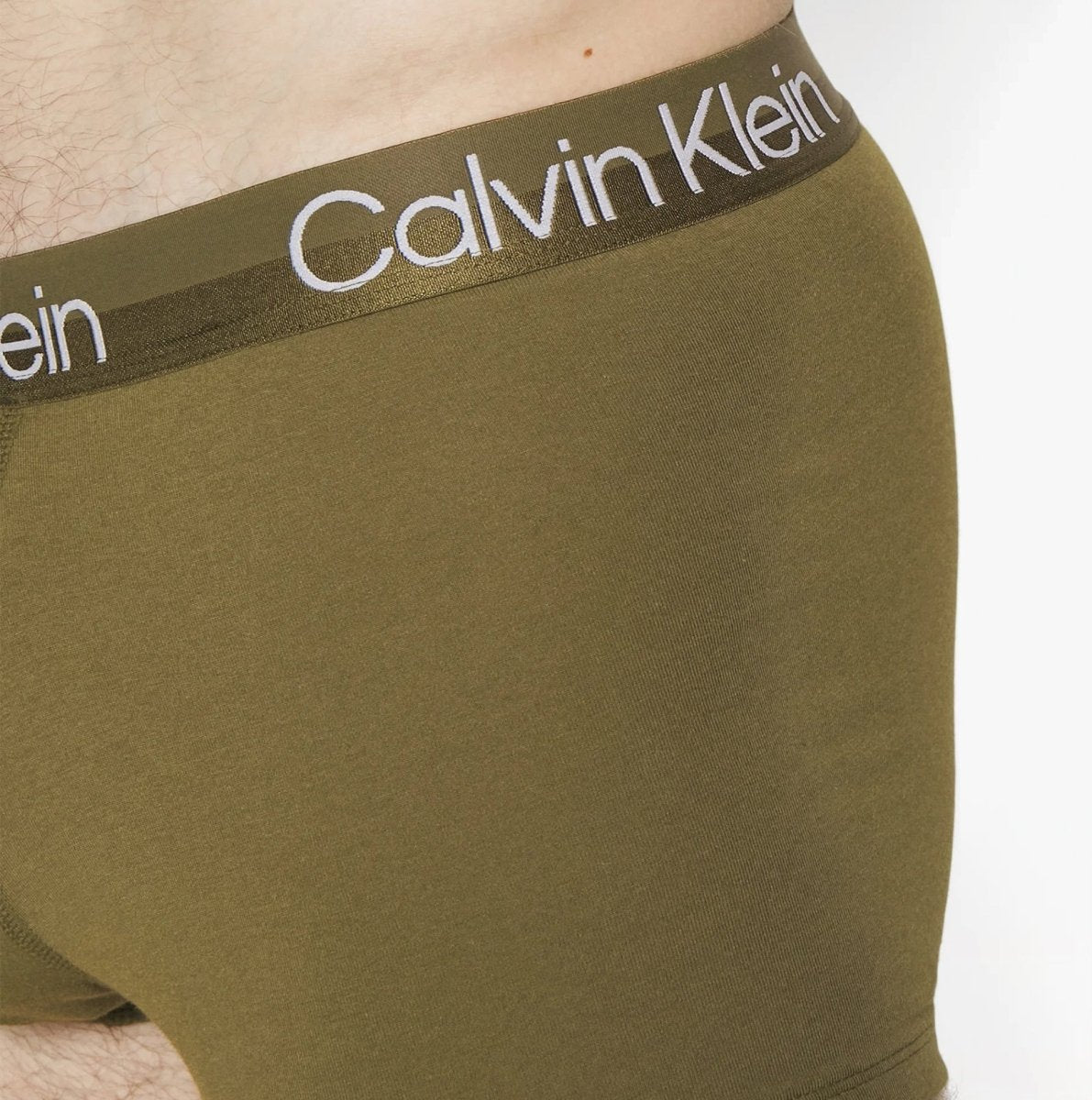 Calvin Klein 3 Pack Mens Trunks Green/Beige/Navy - Shuperb