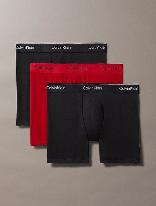 Calvin Klein MC HOLIDAY FASHION Mens 3 Pack Boxer Briefs Multicoloured - Shuperb