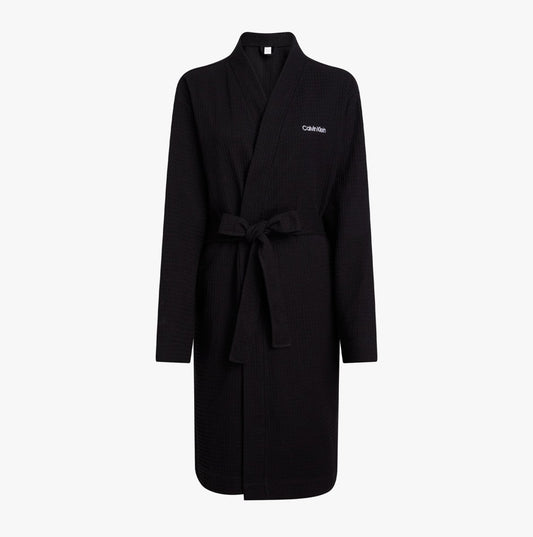 Calvin Klein Ladies Bathrobes Black - Shuperb