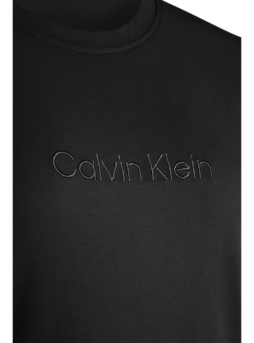 Calvin Klein COTTON TEES Womens T Shirt Black - Shuperb