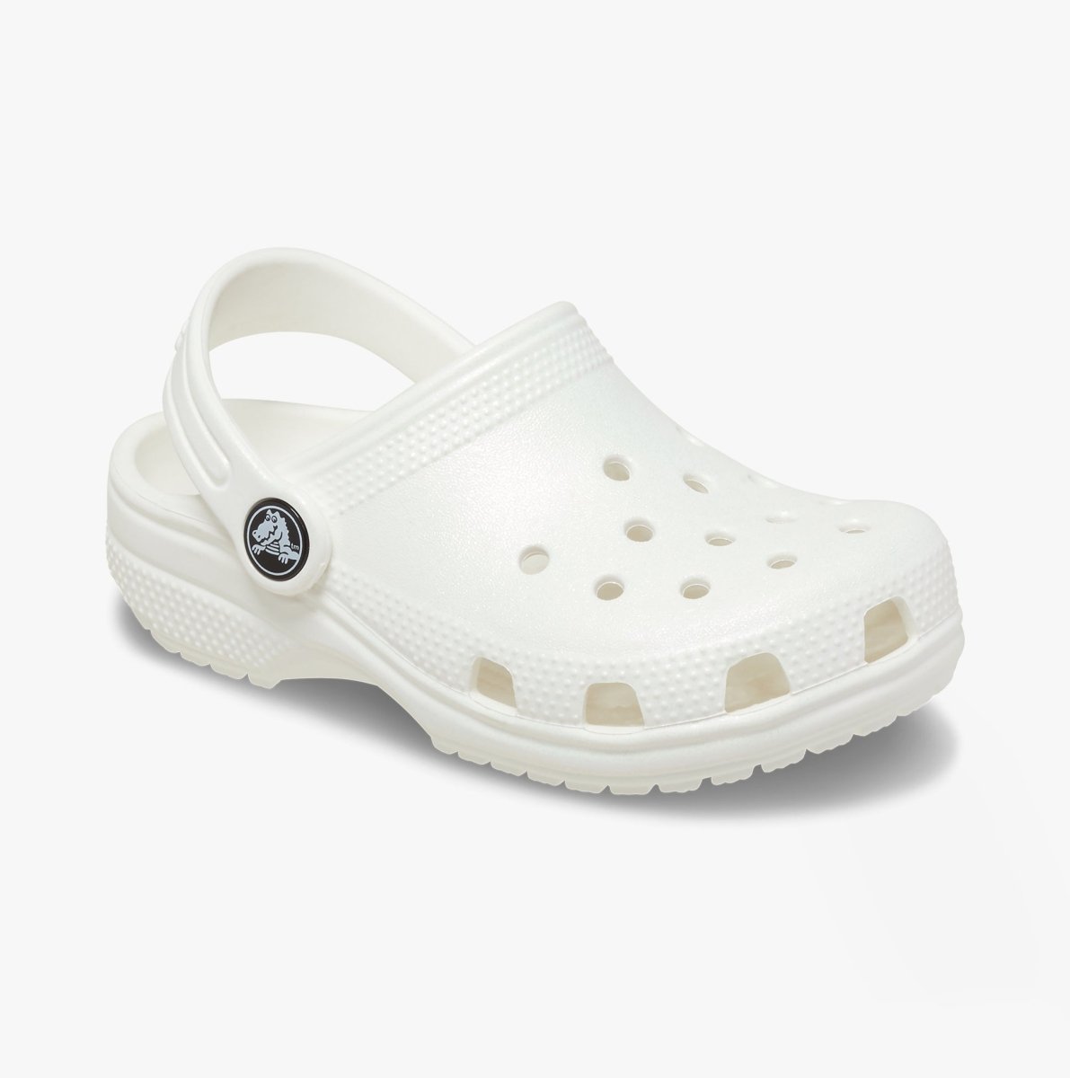 Crocs 209197 - 100 CLASSIC IRIDESCENT GLOG Kids Clogs White - Shuperb