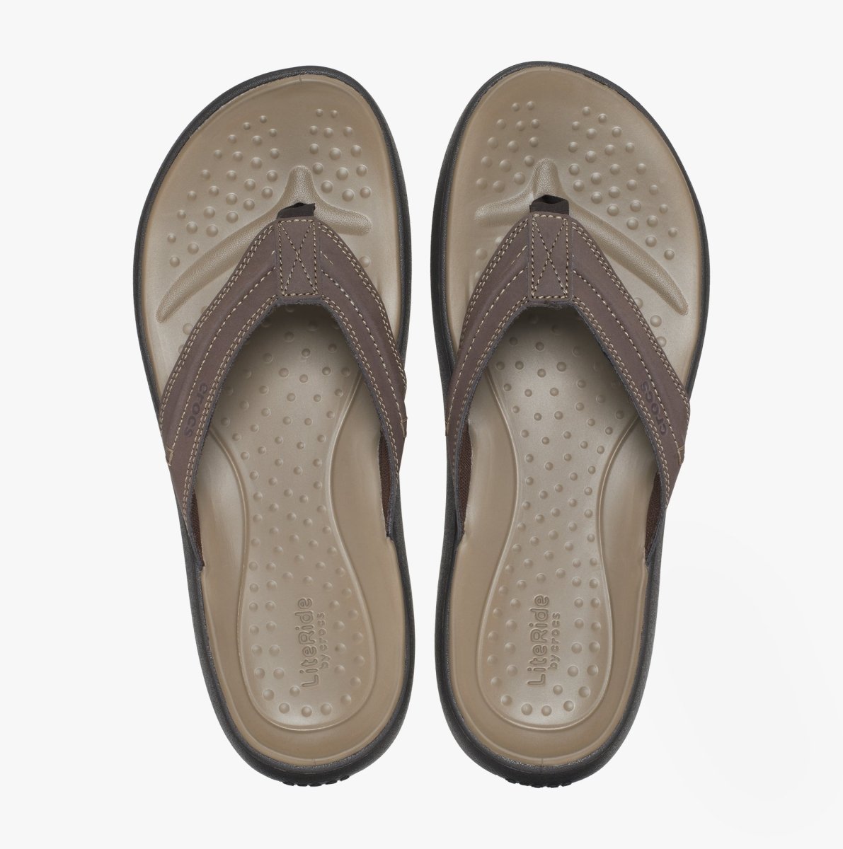 Crocs Crocs YUKON VISTA II LR Mens Flip Flops Espresso - Shuperb