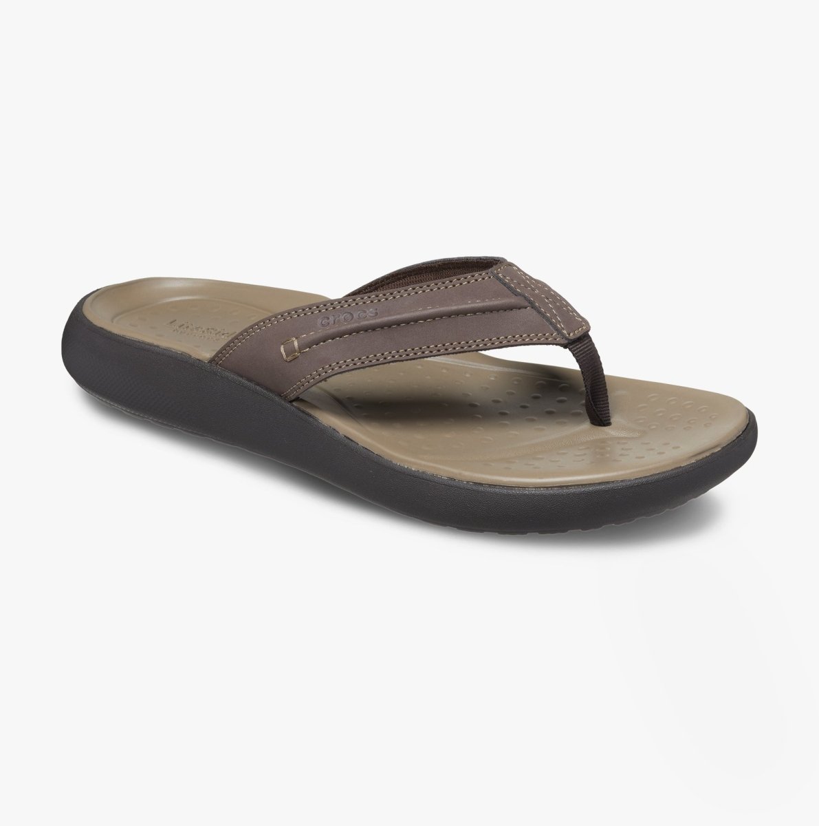 Crocs Crocs YUKON VISTA II LR Mens Flip Flops Espresso - Shuperb