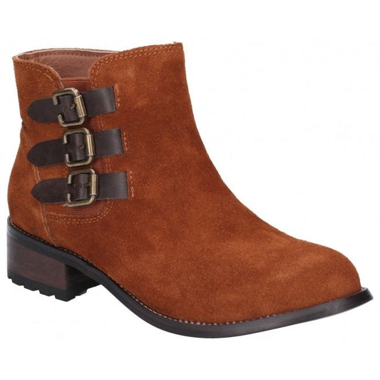 Divaz LEXI Womens Suede Boots Tan - Shuperb