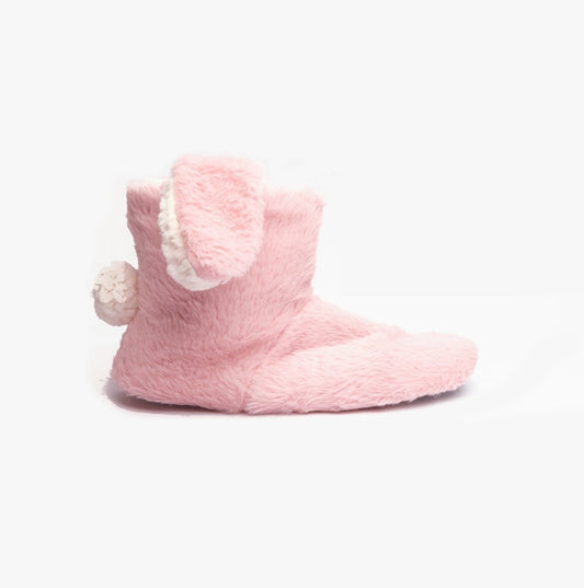 Divaz FLOPSY Ladies Novelty Boot Slippers Pink - Shuperb