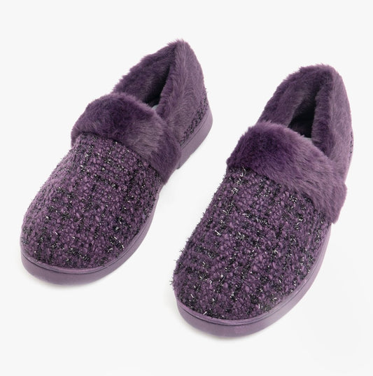 Dr Keller AVON Womens Slippers Purple - Shuperb