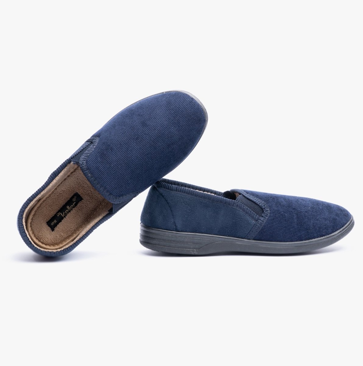 Dr Keller DONNAEL Mens Full Slippers Navy - Shuperb