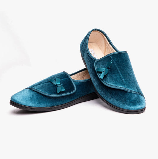 Dr Keller VIOLA Womens Slippers Blue - Shuperb