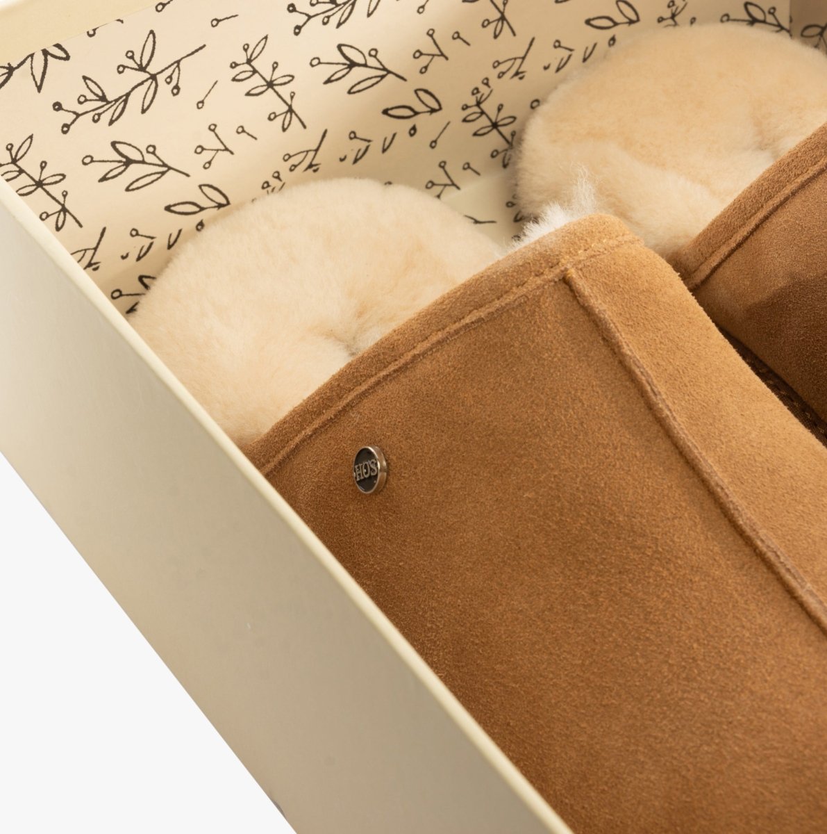 House of Slippers EDWIN Mens Slippers Chestnut - Shuperb