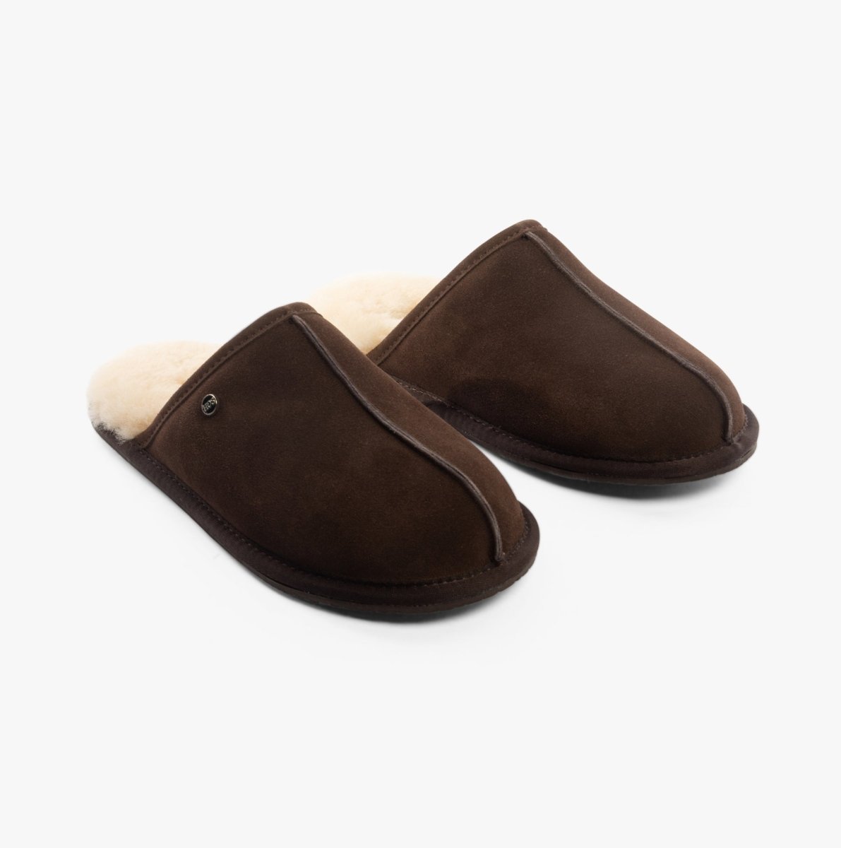 House of Slippers EDWIN Mens Slippers Espresso - Shuperb