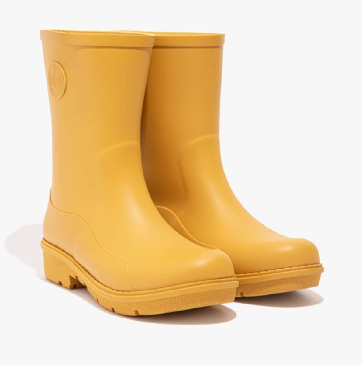 FitFlop WONDERWELLY SHORT Ladies Wellington Boots Sunflower - Shuperb