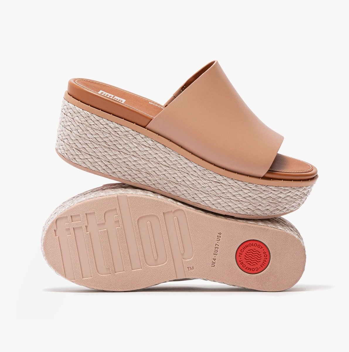 FitFlop AY9 - 137 ELOISE ESPADRILLE Ladies Wedges Beige - Shuperb