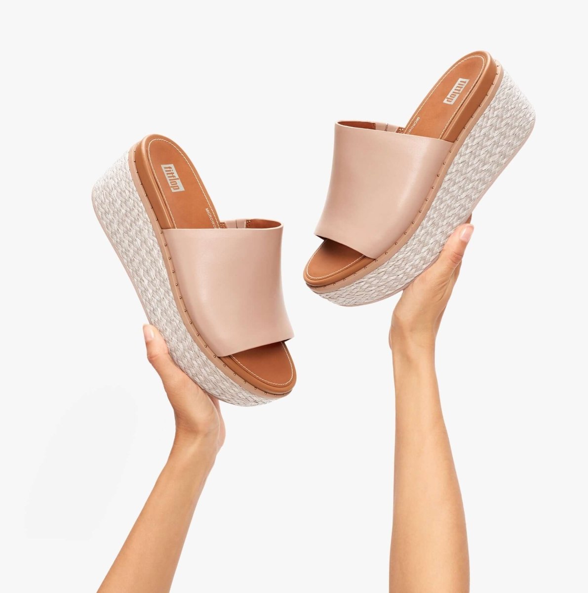 FitFlop AY9 - 137 ELOISE ESPADRILLE Ladies Wedges Beige - Shuperb