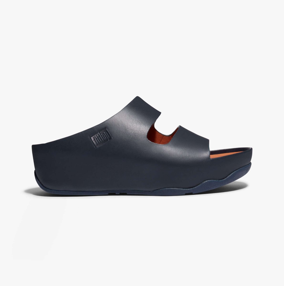 FitFlop SHUV TWO - BAR Womens Slides Midnight Navy - Shuperb