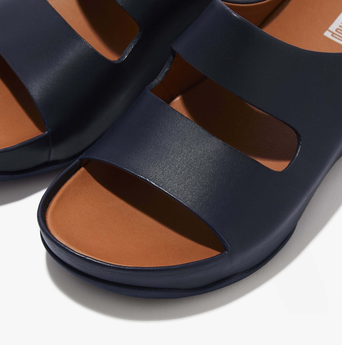 FitFlop SHUV TWO - BAR Womens Slides Midnight Navy - Shuperb