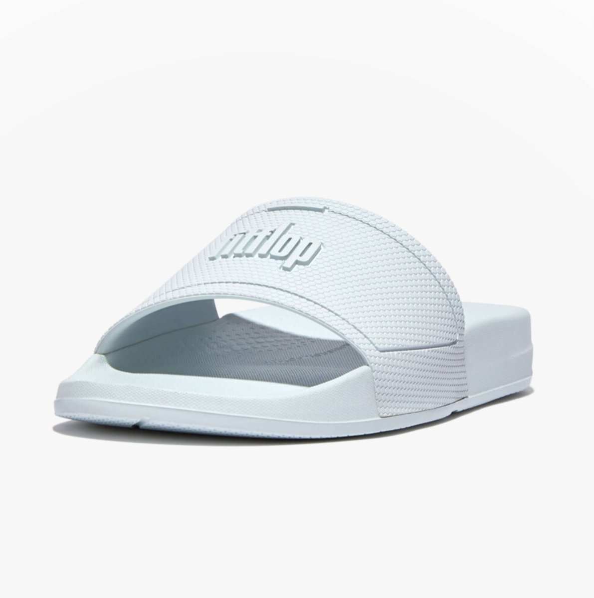 FitFlop iQUSHION Womens Slides Seafoam Blue - Shuperb