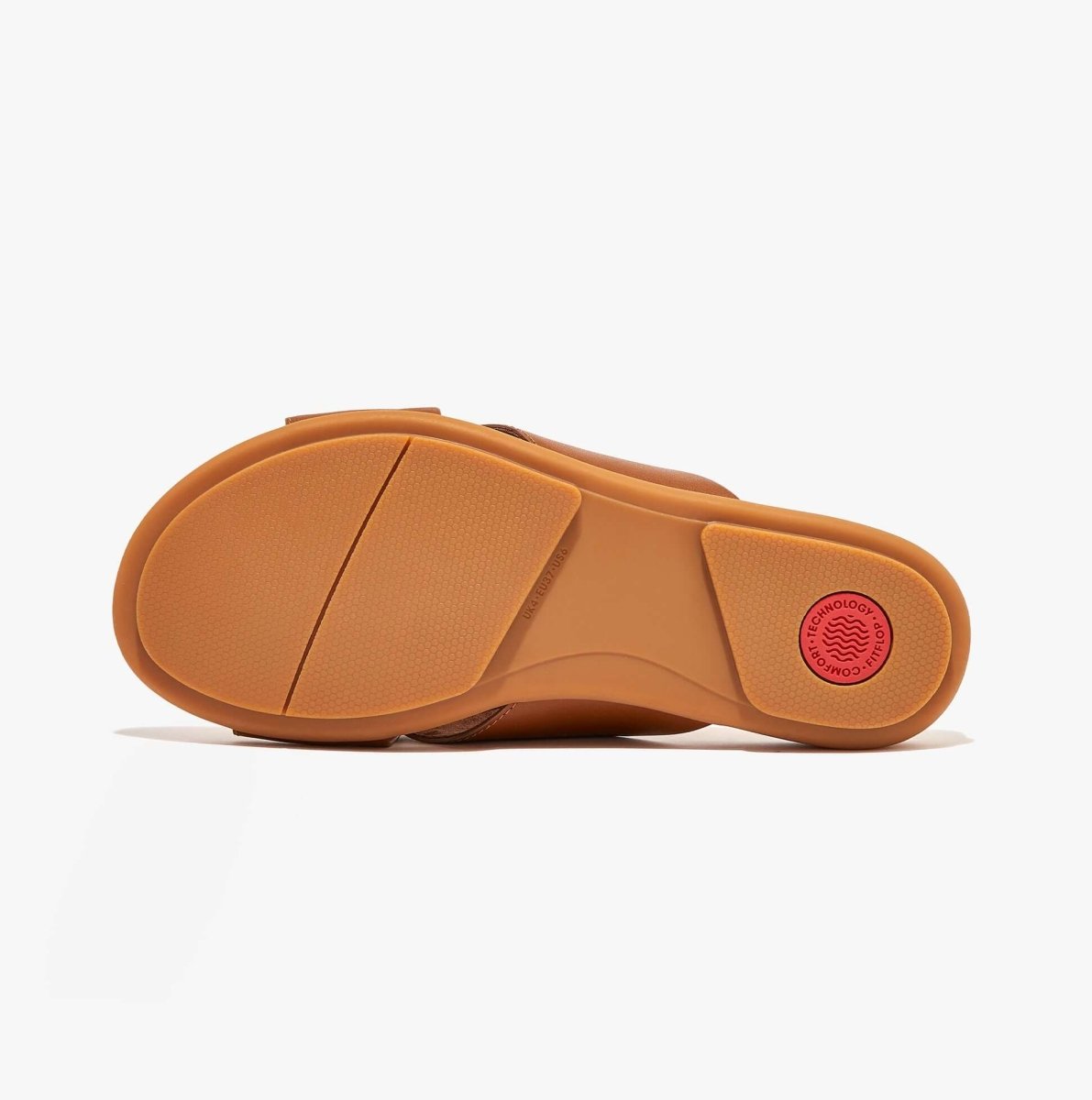 FitFlop GRACIE CROSS Womens Slides Light Tan - Shuperb