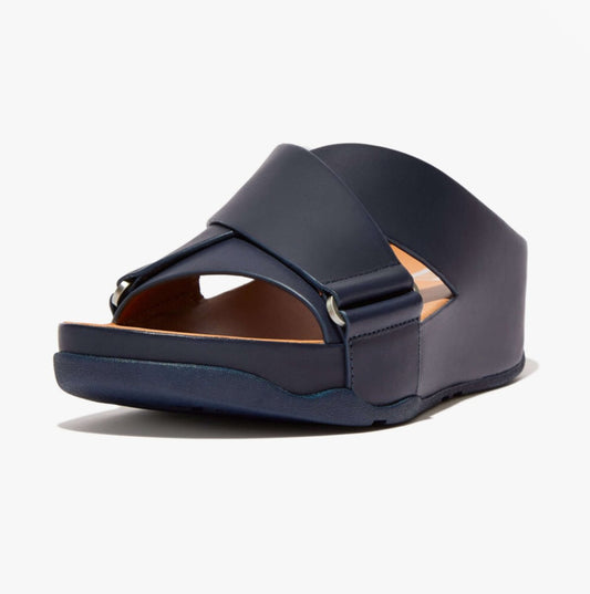 FitFlop SHUV Womens Slides Midnight Navy - Shuperb