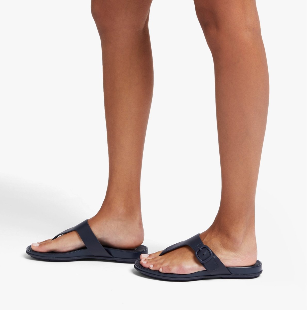 FitFlop GRACIE BUCKLE TOE - POST Womens Sandals Midnight Navy - Shuperb