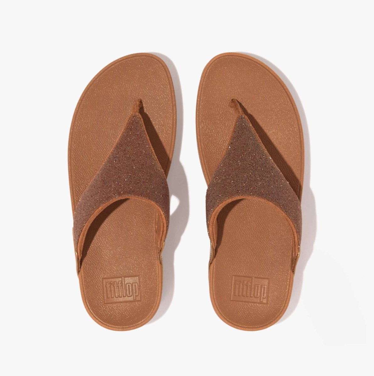 FitFlop LULU OPUL Ladies Toe - Post Sandals Latte Tan - Shuperb