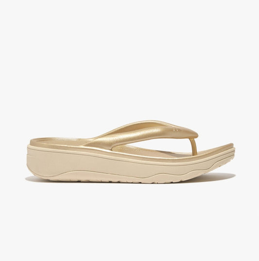 FitFlop RELIEFF METALLIC RECOVERY Womens Toe Post Gold - Shuperb