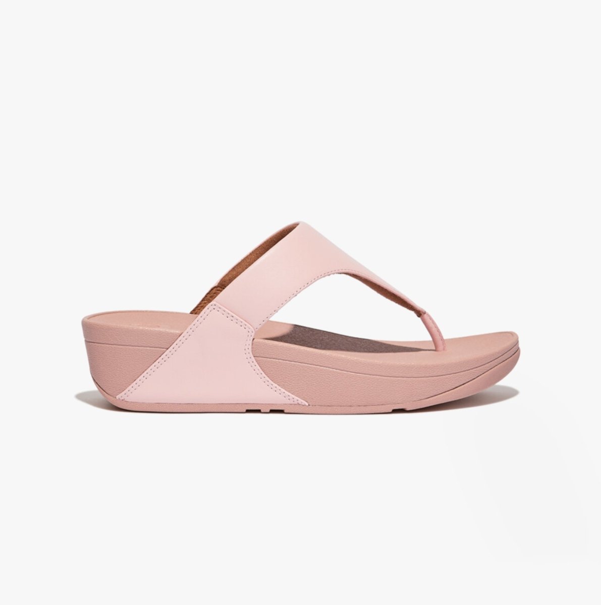 FitFlop LULU Ladies Leather Toe - Post Sandals Pink Salt - Shuperb