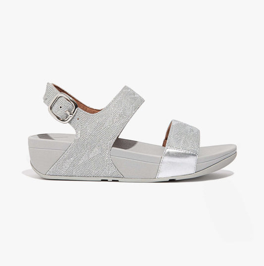 FitFlop ET4 - 011 LULU GLITZ BACK - STRAP Ladies Sandals Silver - Shuperb