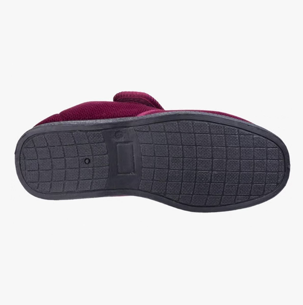 Fleet & Foster SAM Mens Velour Full Slippers Red - Shuperb