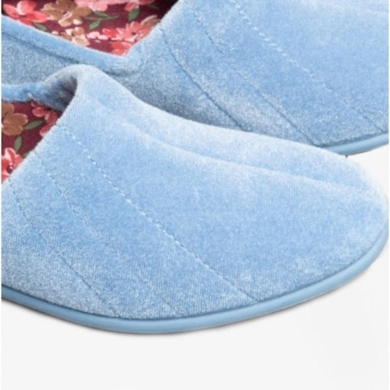 GBS AUDREY Slip On Womens Slippers Light Blue - Shuperb