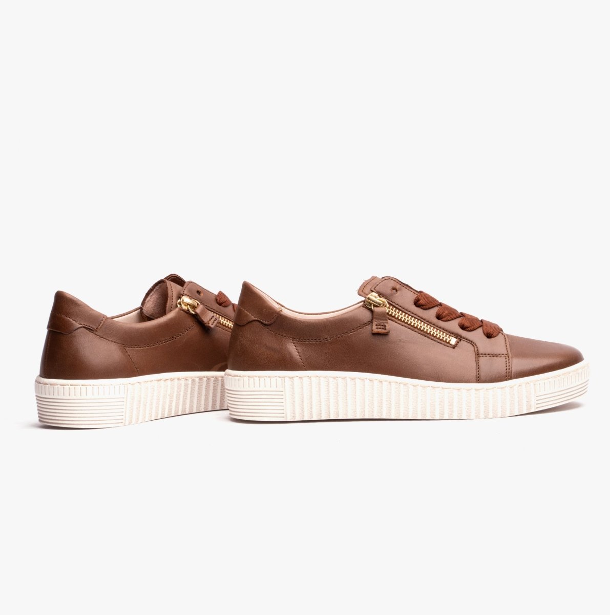 Gabor WISDOM Womens Trainers Brown - Shuperb