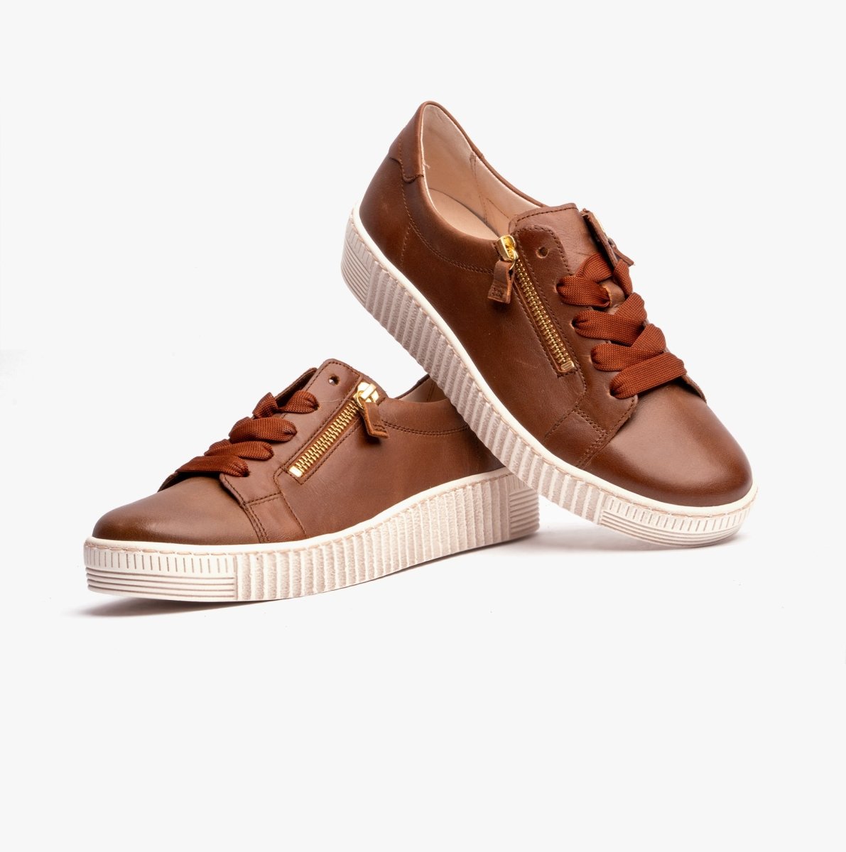 Gabor WISDOM Womens Trainers Brown - Shuperb