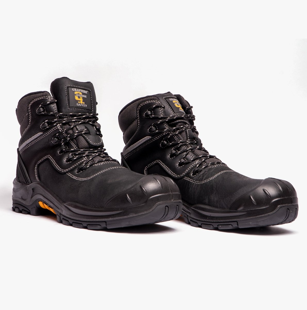 Grafters M426A Mens Safety Boots Black - Shuperb