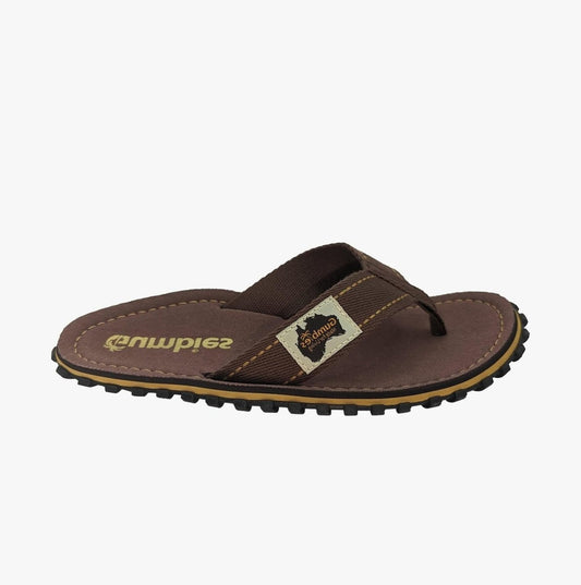 Gumbies ISLANDER Unisex Flip - Flops Classic Brown - Shuperb