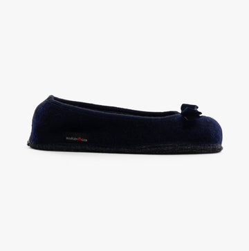 Haflinger FIOCCO Womens Slippers Navy - Shuperb