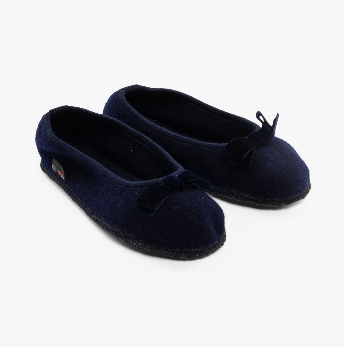 Haflinger FIOCCO Womens Slippers Navy - Shuperb