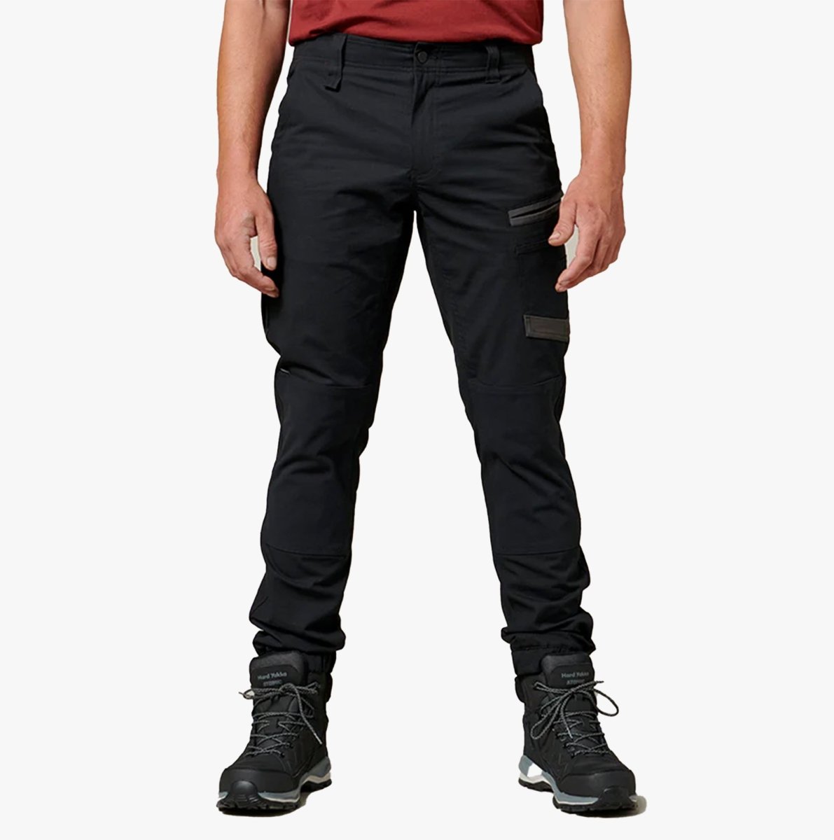 Hard Yakka RAPTOR CUFF Mens Work Trousers Black - Shuperb