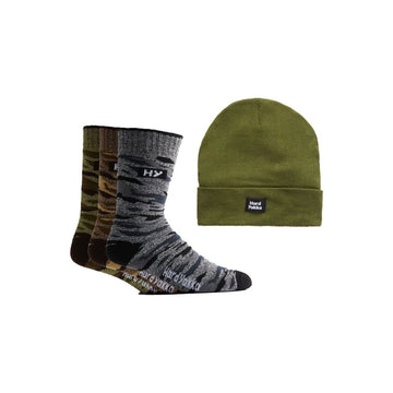 Hard Yakka SOCK & BEANIE BUNDLE Unisex Green - Shuperb