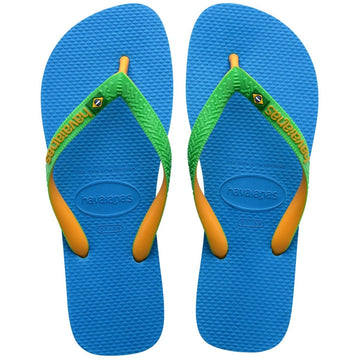 Havaianas Havaianas 4123206 - 1989 HAV BRASIL MIX Unisex Flip Flops Turquoise/Pop Yellow - Shuperb