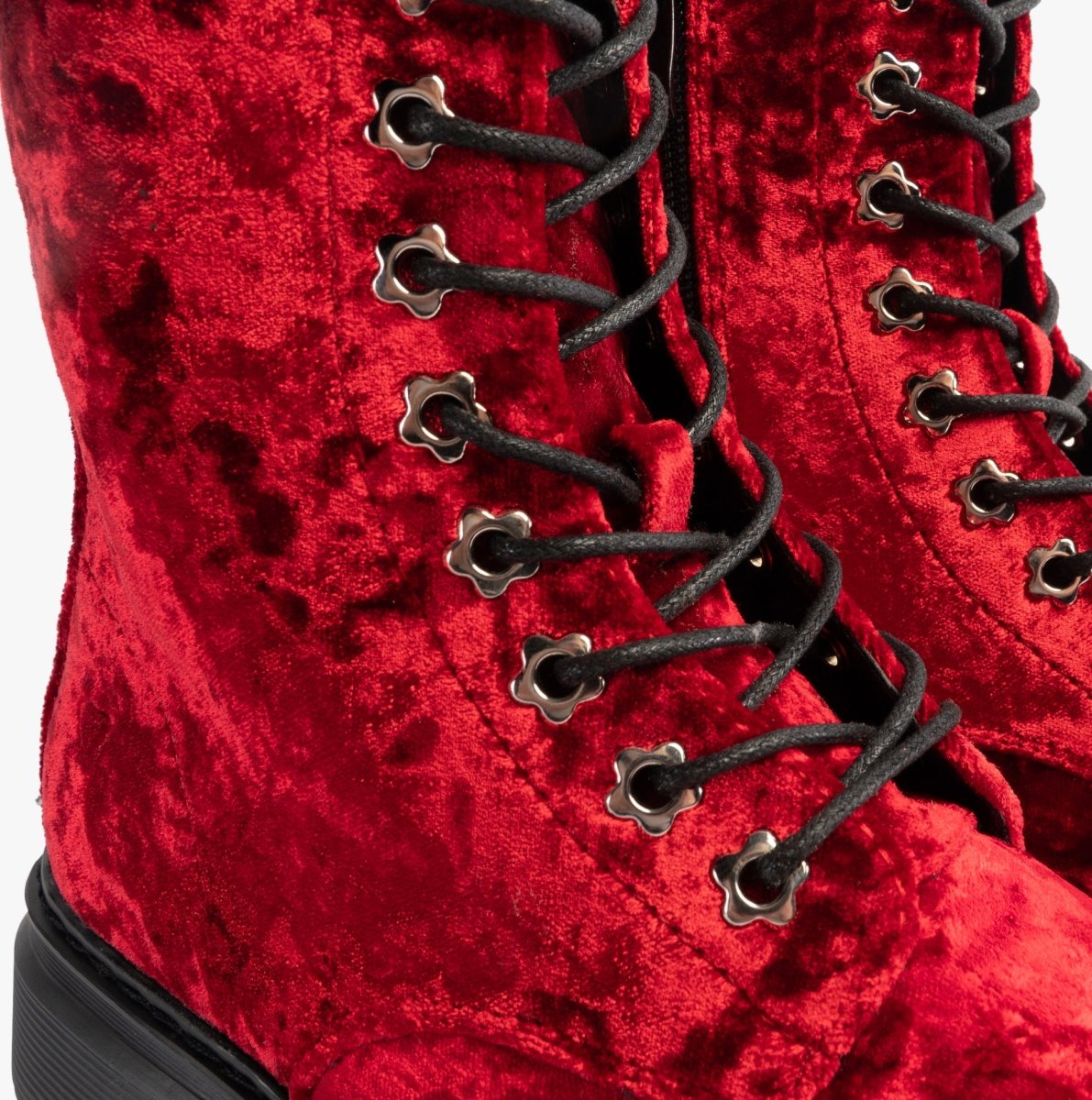 Heavenly Feet EVA Womens Lace Up Boots Scarlett Velour - Shuperb