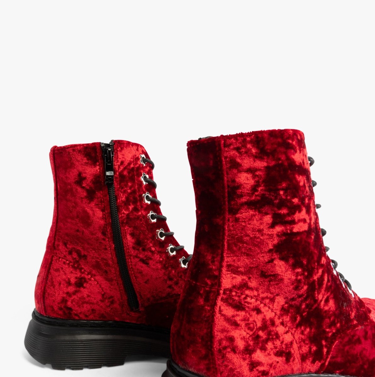 Heavenly Feet EVA Womens Lace Up Boots Scarlett Velour - Shuperb